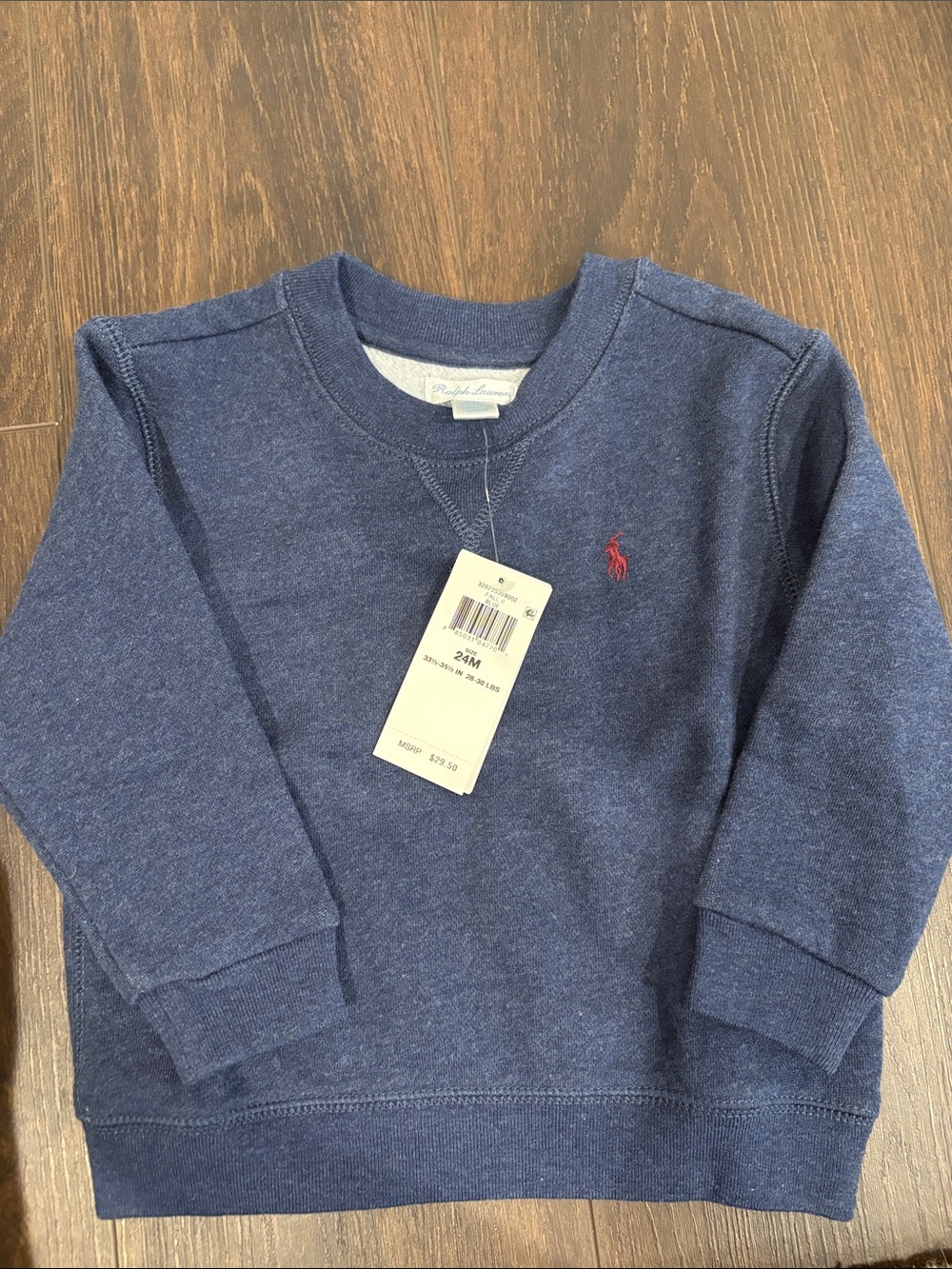 Ralph Lauren boys sweatshirt- 24m- NWT